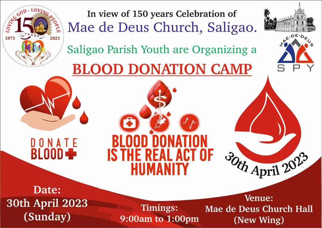 saligao blood donation camp 2023